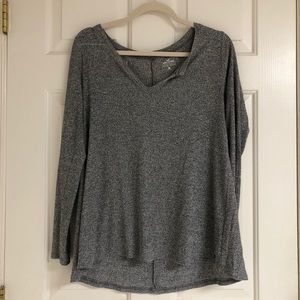 Grey Hollister Long Sleeved Top